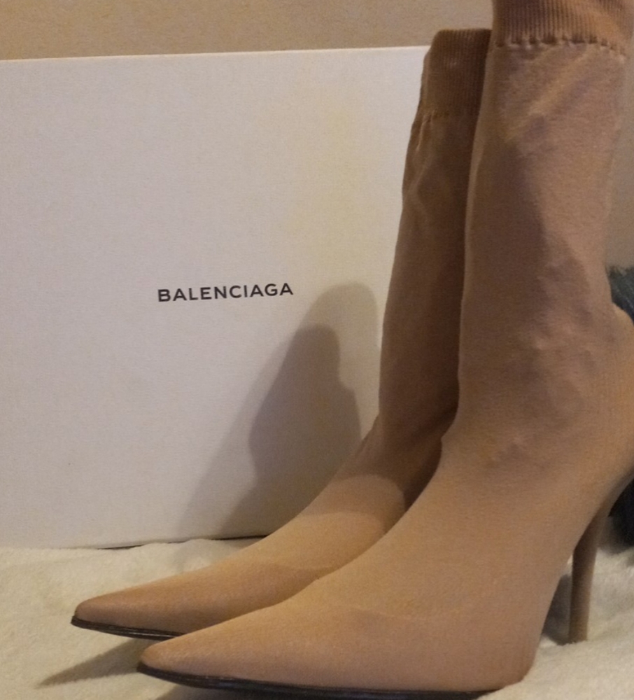 Balenciaga 39 Panty Hose Knife Boots